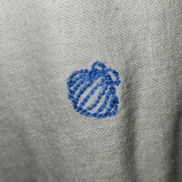 NWT C&C California White Linen Blend Blouse Colorful Embroidered Beach Accents - Picture 5 of 14